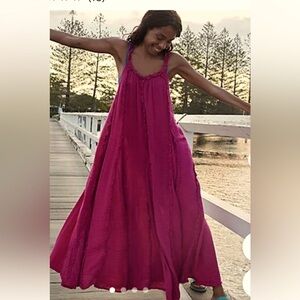 COPY - Free people McKinley maxi dress in fuchsia